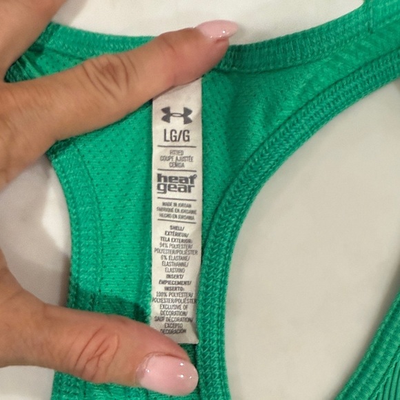 Under Armour Women's Vibrant Green Racerback Tank - Picture 5 of 5